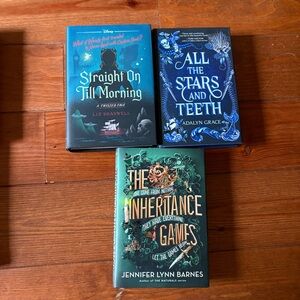 The Inheritance Games, All the Stars & Teeth, Straight on Till Morning Book Lot